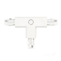Łącznik do Szynoprzewodu 3-Obwodowy T Zewnętrzny Biały Kobi