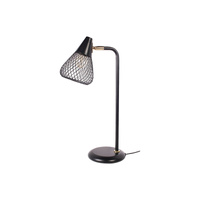 Lampa Stołowa Biurkowa Nocna E14 Czarny Industrialny Fanny Rabalux