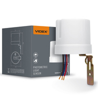 Czujnik Zmierzchu Światła Fotometryczny Zewnętrzny 25A Biały IP44 VL-SN03 Videx