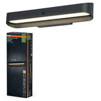 Kinkiet Ogrodowy Lampa Elewacyjna Zewnętrzna LED z Czujnikiem Ruchu i Zmierzchu 7W 265lm 3000K Ciepła Ściemnialna Szary IP54 Endura Osram