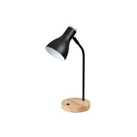 Lampa Stołowa Biurkowa Nocna E14 Czarny Nowoczesny Ferb Rabalux