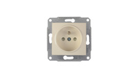 Sedna Gniazdo pojedyncze z/u 16A IP20 z przesłoną torów kremowe SDN2800123