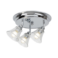 Lampa Sufitowa LED Łazienkowa E14 IP44 Chrom Klasyczny Antoine Rabalux