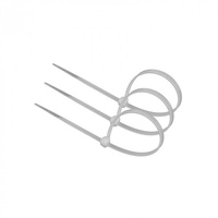 Opaski Zaciskowe Kablowe 2.5x150 mm Białe TRYTYTKI TRYTKI ZIPERKI PREMIUM OKP-25150W .MORE 100 szt.