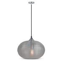 Lampa Wisząca Oprawa E27 Szklany klosz przydymiony DIAMOND CUT D:350 VT-7350 V-TAC