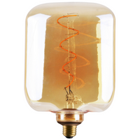 Żarówka Dekoracyjna LED E27 FILAMENT JP142 4W 260lm 1800K Ciepła 320° DecoVintage Amber GOLDLUX (Polux)