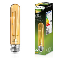 Żarówka LED E27 Tubularna T30 6W = 50W 660lm 2000K Ciepła 360° BURSZTYNOWA FILAMENT LUMILED