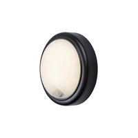 Lampa Ogrodowa Zewnętrzna Kinkiet Elewacyjny LED 15W 1350lm 4000K IP54 z Czujnikiem Ruchu i Zmierzchu Czarny Nowoczesny Hitura Rabalux