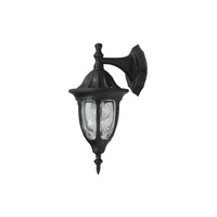 Lampa Ogrodowa Zewnętrzna Kinkiet Elewacyjny LED E27 IP43 Czarny Klasyczny Milano Rabalux