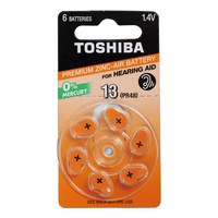Baterie Cynkowo-Powietrzne Specjalistyczne TOSHIBA PR48 1,4V Blister 6szt