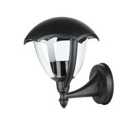 Lampa Ogrodowa Oprawa Elewacyjna Kinkiet E27 Przezroczysty klosz Czarny VT-730 V-TAC