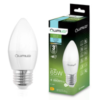 Żarówka LED E27 Świeczka B35 8W = 65W 880lm 6500K Zimna 180° LUMILED