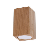 Lampa Sufitowa Oprawa Natynkowa Reflektor GU10 Kwadratowa Brązowa Skandynawska Keke Sollux