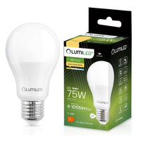 Żarówka LED E27 A60 10W = 75W 1055lm 3000K Ciepła 260° LUMILED