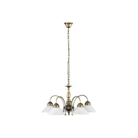 Lampa Sufitowa Wisząca Żyrandol 5x E27 Brązowy Klasyczny Marian 2705 Rabalux