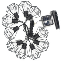 Girlanda solarna wisząca ogrodowa lampa LED ROMB 3000K ciepła barwa