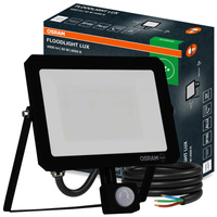 Naświetlacz LED Halogen Zewnętrzny Reflektor 50W 4000K 4500lm IP65 z Czujnikiem Ruchu i Światła FLOODLIGHT LUX SENSOR OSRAM