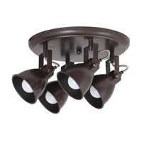 Lampa Sufitowa Punktowa Reflektor Spot 4x E14 Brązowy Industrialny Vivienne 5965 Rabalux