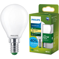 Żarówka LED E14 Kulka P45 3.8W = 60W 806lm 212lm/W 2700K Ciepła 300° KLASA A UltraEfficient Philips