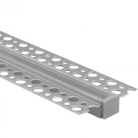Profil Aluminiowy Podtynkowy do LED Wpuszczany do Płyt KARTON / GIPS 2m z Przezroczystym Kloszem i Zaślepkami Ecolight