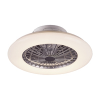 Plafon LED Lampa Sufitowa Oprawa Ścienna Natynkowa 30W 1700lm 3000-6500K CCT Ściemnialna Pilot Srebrny Nowoczesny Dalfon Rabalux