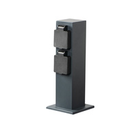 Słupek Ogrodowy z gniazdami 230V NASTO 25cm IP44 Antracyt KANLUX 