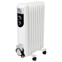 Grzejnik Olejowy 9 - Żeberkowy 3 poziomy MAX 2000W do 30m² Biały