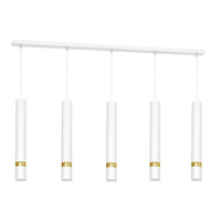 Lampa wisząca JOKER BIAŁY ZŁOTY 5x GU10 MILAGRO Metal styl nowoczesny