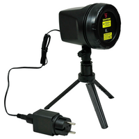 Projektor Laserowy Laser Świąteczny 5-Funkcji IP44 + Zasilacz Sanico Goldlux