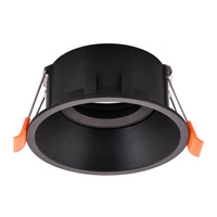 Oprawa HALOGENOWA Podtynkowa Podbitka Sufitowa GU10 Okrągła Ruchoma IP20 Czarna Milagro