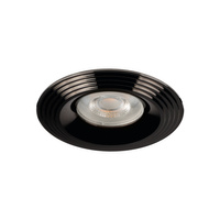 Oprawa sufitowa podtynkowa LIGLO DSO GU10/GU5.3 Okrągła Czarna KANLUX