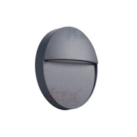 Lampa Ogrodowa Zewnętrzna Elewacyjna DULI LED 4W 4000K IP54 Natynkowa Okrągła Grafitowa Kanlux