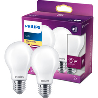 2x Żarówka LED E27 A60 10.5W = 100W 1521lm 2700K Ciepła FILAMENT LED Classic Philips