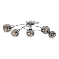 Lampa Sufitowa Żyrandol 5x E14 Chrom Nowoczesny Tamara Rabalux