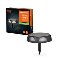 Lampa Solarna Ogrodowa Zewnętrzna Kinkiet Elewacyjny LED 1.2W 60lm 3000K IP65 Szary Endura Ledvance