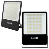 Naświetlacz LED Zewnętrzny Ogrodowy 300W 45200lm 5000K Neutralny 60° Ściemnialny IP65 IK08 Czarny US Kobi