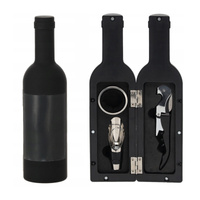 Komplet Akcesoriów do Wina w Kształcie Butelki Zestaw Prezentowy
