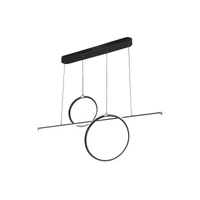 Lampa Wisząca Sufitowa LED 48W Czarny Nowoczesny Willow Rabalux