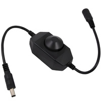 Ściemniacz Do Taśm LED Sterownik Manualny 6A 12 - 24V CZARNY