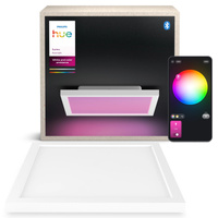 Panel LED Lampa Sufitowa Natynkowa 30x30 cm 25W 1760lm IP20 White and Color Ambiance RGB + TW Biała Inteligentna SMART Zigbee Bluetooth Surimu Philips HUE