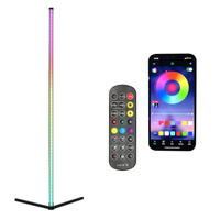 Lampa Podłogowa Stojąca LED 6W RGB 180° Akumulatorowa Czarna Play Kobi