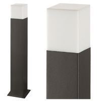 Lampa Ogrodowa LED E27 NEW YORK TUBA Słupek 44cm Grafit - GOLDLUX (Polux)