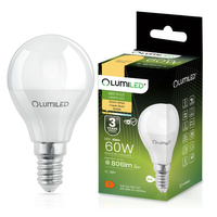 Żarówka LED E14 Kulka P45 8W = 60W 806lm 3000K Ciepła 180° LUMILED