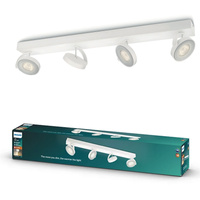 Lampa Sufitowa Reflektor LED 18W 2000lm 2200-2700K Ściemnialna WarmGlow Biała Clockwork Philips