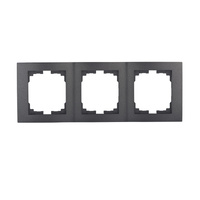 Ramka 3-krotna pionowa do Gniazda LOGI Grafitowa KANLUX
