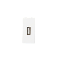 Gniazdo USB Prostokątne do Szafy Białe BIURO Kanlux
