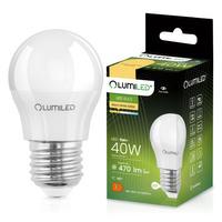 Żarówka LED E27 Kulka P45 5W = 40W 470lm 3000K Ciepła 180° LUMILED