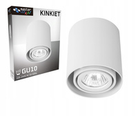 Oprawa Natynkowa Halogenowa Tuba Reflektor Spot GU10 Okrągła Ruchoma Biała Masterled