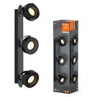 Oprawa Sufitowa Ścienna Lampa Punktowa LED Reflektor 3-Punktowy 16W Czarna Spot Venus LEDVANCE
