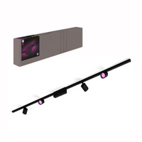 Zestaw Szyna Oświetleniowa Perifo Szynoprzewód 2m + 4x Reflektor LED 20,8W CCT RGB Philips HUE Bluetooth Czarny